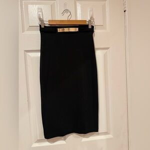 UK2LA Classic Black Pencil Skirt